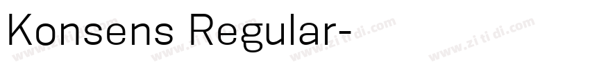 Konsens Regular字体转换